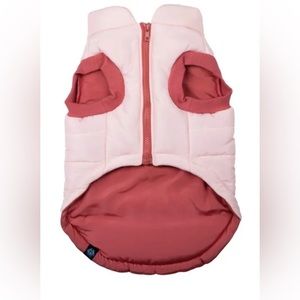 Gap Dog PUFFER Jacket Vest PINK! Size MEDIUM. Girl Dog PINK Coat. Dog Clothes